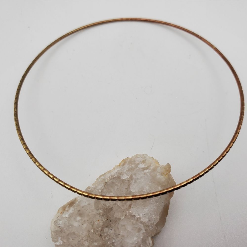Copper rose gold‎ tone bracelet slider B1640